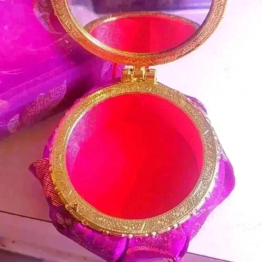 Purple silk floral set - Picture 5 of 5